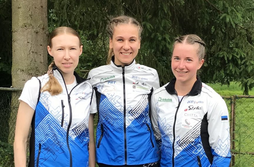 Eesti naiskond MMi teatejooksus 13.